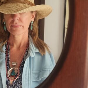 Turquoise and Sterling Silver Earrings